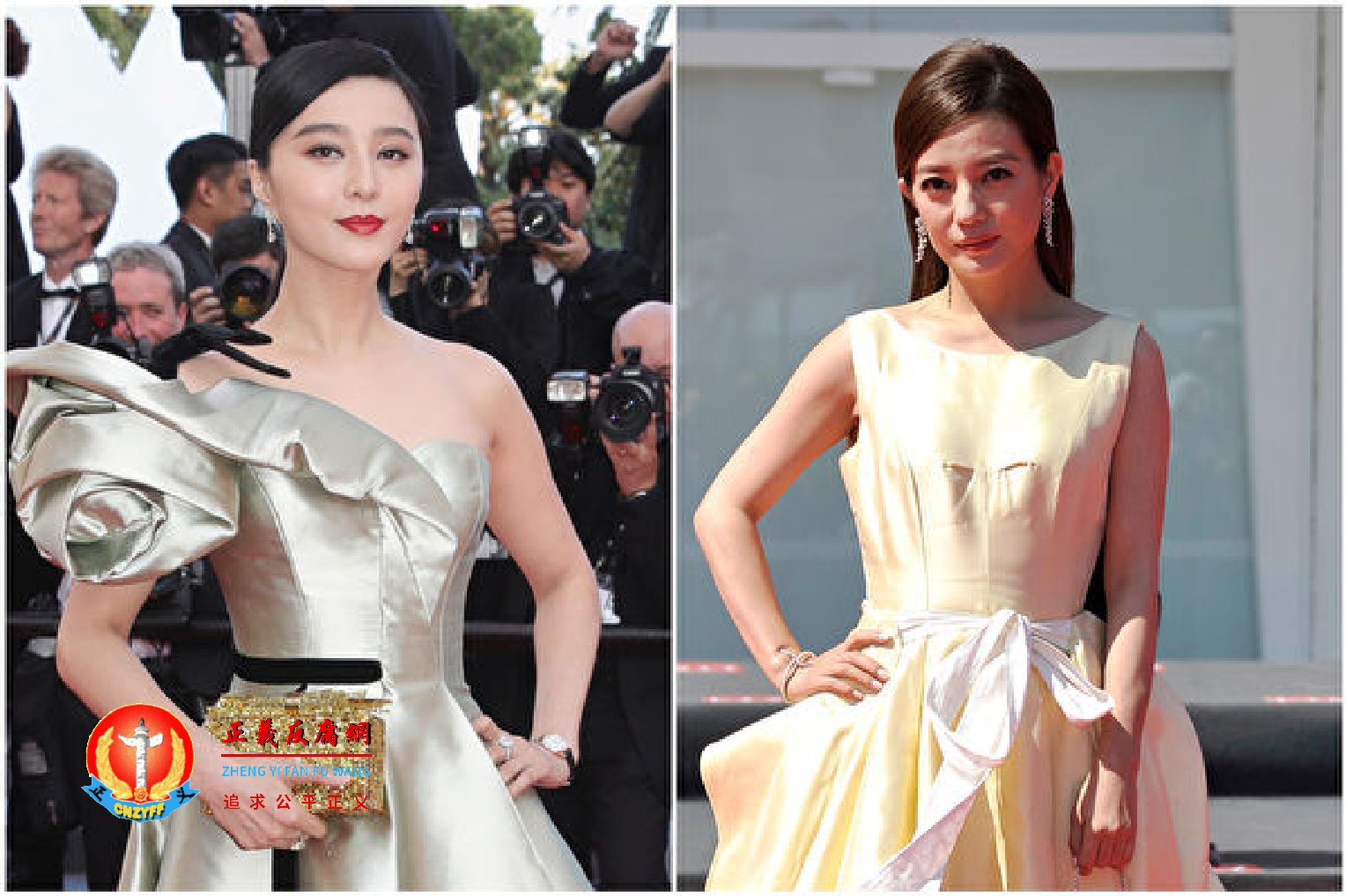 女星范冰冰(左)与赵薇先后被整肃。资料照。.png 女星范冰冰(左)与赵薇先后被整肃。资料照。.png